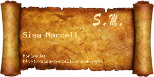 Sisa Marcell névjegykártya