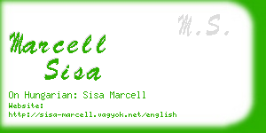 marcell sisa business card